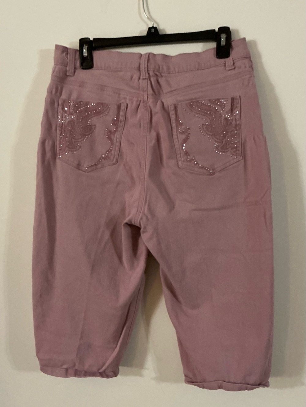 Lot Of Gloria Vanderbilt Amanda Capris- Size 12- Blue, Mauve, White - Picture 3 of 10